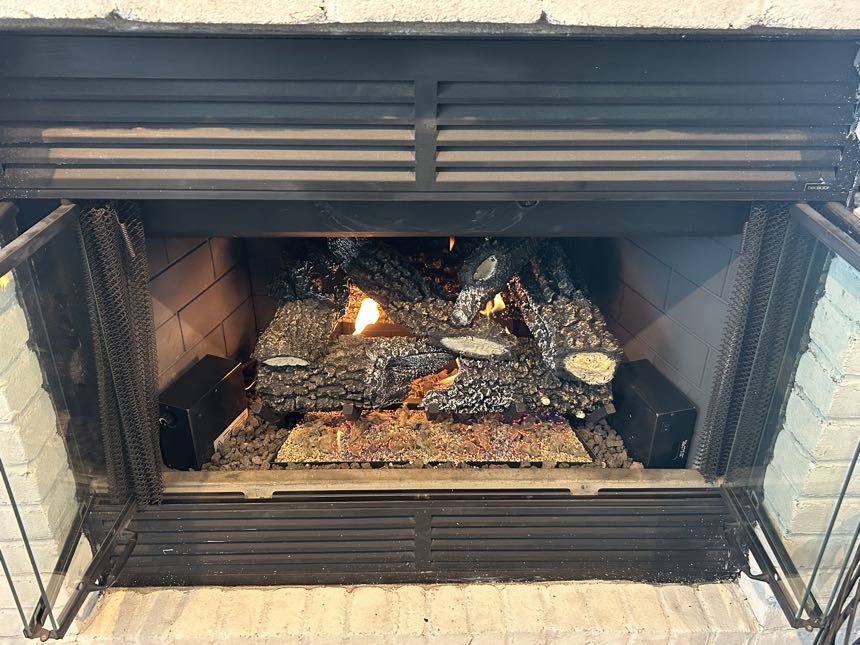 Full log set burning evenly after a tune-up
